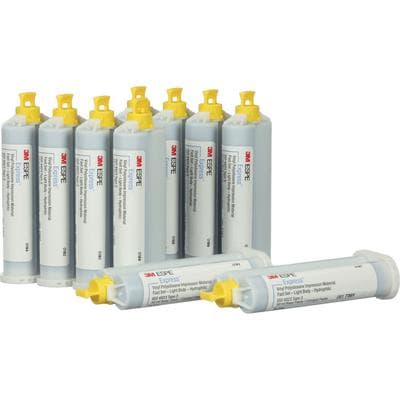 3M Express VPS Impression Material, Light Body, Fast Set, Blue, Bulk Pack, 10 x 50 ml Cartridges, 7301T thumbnail 9