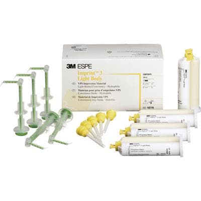 3M Imprint 3 Light Body VPS Impression Material Refill, Yellow, 4 x 50 ml Garant Cartridges with Mixing Tips, 10778 thumbnail 16