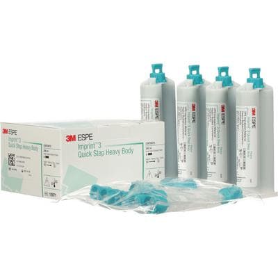 3M Imprint 3 Quick Step Heavy Body VPS Impression Material Refill, 50 mL Cartridges, 4/Pk with Mixing Tips, 10971 thumbnail 11