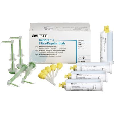 3M Imprint 3 Ultra-Regular Body VPS Impression Material Refill, Regular Set, Blue, 4 x 50 ml Cartridges, 36956 thumbnail 10