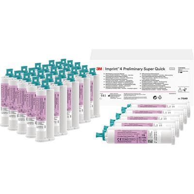 3M Imprint 4 Preliminary Super Quick VPS Impression Material, Bulk Pack, 50 mL Cartridges, Pink, Mint, 30/Pk, 71549 thumbnail 14