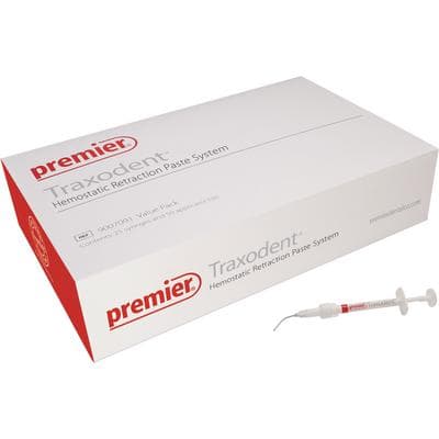 Traxodent Hemostatic Retraction Paste System, Value Pack, 25 x 0.7g Syringes with 50 Bendable Tips, 15% Aluminum Chloride, 9007091 thumbnail 18