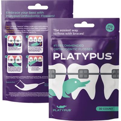 Platypus Orthodontic Flossers, No Threader Required, with Interdental Pick, 30/Bag, T130 thumbnail 24