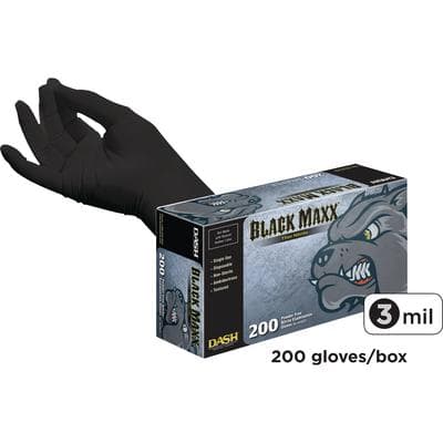 Black Maxx Thin Nitrile Exam Gloves, Powder-Free, Small, Black, 200/Box, BMNT200S thumbnail 19