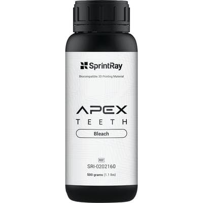 SprintRay APEX Teeth Nanoceramic Denture Teeth Resin, Bleach Shade, 500 g Bottle thumbnail 6