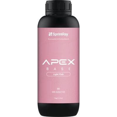 SprintRay APEX Base Denture Base 3D Printing Resin, Light Pink, 1 kg Bottle thumbnail 7