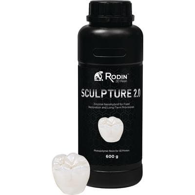 Pac-Dent Rodin Sculpture 2.0 Ceramic Nanohybrid 3D Resin, Shade C3, 600 g Bottle, 23900 thumbnail 5