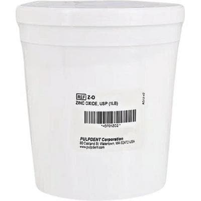 Pulpdent Zinc Oxide Powder, USP Grade, 1 lb Jar thumbnail 10