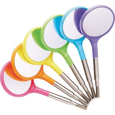 Zirc Crystal HD® #5 Resin Mouth Mirror Screw-On Heads, Assorted Vibrant (Cone Socket), Pack of 12, 50Z372-Neon thumbnail 14