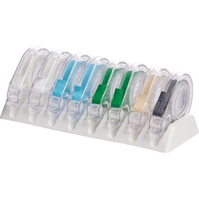 Zirc E-Z ID Tape System Classic Color Kit, 8 Rolls of 3 ft x 1/4" Self-Adhesive Instrument ID Tape with Dispenser Rack, 70Z305 thumbnail 13