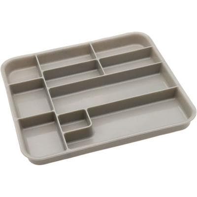 Zirc Tub Insert, 10 Compartments, Gray, 10-3/4" x 9-11/16" x 1", 20Z465, 1/Pk thumbnail 12
