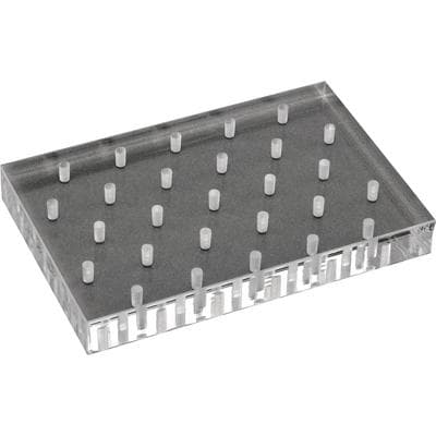 Palmero Clear Plexiglass Bur Block, 27-Hole FG, with Box, #1516AFG thumbnail 9