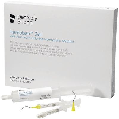 Hemoban Gel Complete Package, 25% Aluminum Chloride Hemostatic Solution, 30mL Syringe with 20 Empty Syringes and Infusor Tips, 675110 thumbnail 6