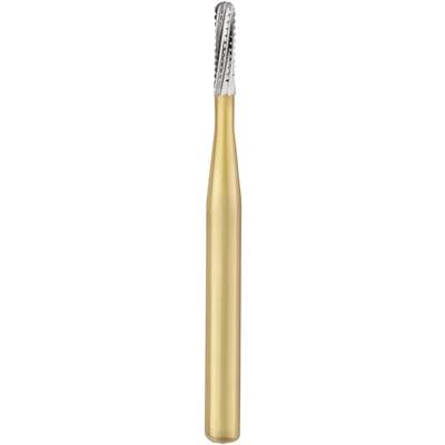 Great White Gold Series Sterile Carbide Bur, Straight Fissure, Friction Grip, #1557, 25/Roll, GW1557 thumbnail 5