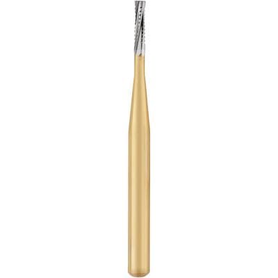Great White Gold Series Sterile Carbide Bur, Straight Fissure, Friction Grip, #556, 25/Roll, GW556 thumbnail 5