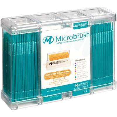 Microbrush Plus Micro-Applicator Dispenser Refills, Ultra Fine, Teal, 400/Pk, PU400TE thumbnail 13