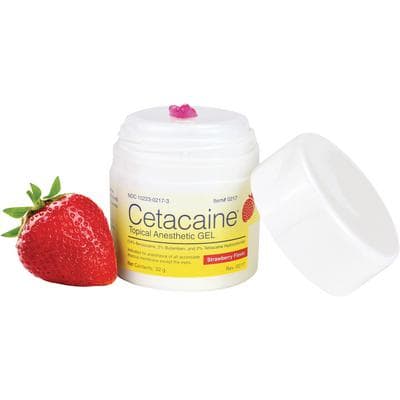 Cetacaine® Topical Anesthetic Gel, Strawberry, 14% Benzocaine / 2% Butamben / 2% Tetracaine, 32 g Pump-Top Jar, 0217 thumbnail 22