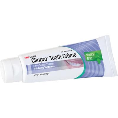 3M Clinpro Tooth Creme 0.21% Sodium Fluoride Anti-Cavity Toothpaste, Vanilla Mint, 4 oz Tube, 12117 thumbnail 11