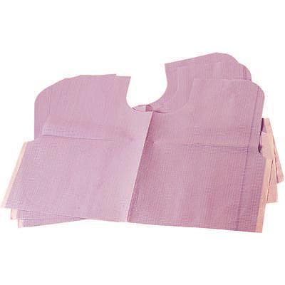 TIDI Everyday Endo/Prophy Bibs, 2-Ply Tissue with Poly Barrier, Contour Neck, Waist-Length, Mauve, 29" x 21", 100/Case, 917486 thumbnail 11