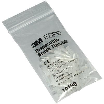 3M Disposable Applicator Brush Tips, 1919B, White, Regular, 60/Pkg thumbnail 20