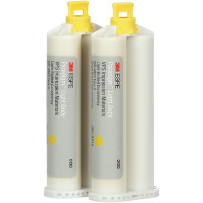 Paradigm VPS Impression Material, Light Body, Regular Set, Yellow, 50 ml Cartridge Refill, 2/Pack, 5311 thumbnail 11