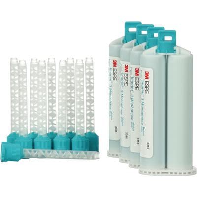 3M Imprint 3 Monophase Medium Body VPS Impression Material Refill, 4 x 50 mL Cartridges with 10 Green Mixing Tips, 10781 thumbnail 9