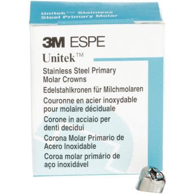 3M Unitek Stainless Steel Primary Molar Crown, Lower Right First Primary Molar, Size 1 (LR1), 5/Box, 900141 thumbnail 16