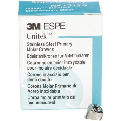 3M Unitek Stainless Steel Primary Molar Crown, Lower Left First Molar, Size 1 (LL1), 5/Box, 900131 thumbnail 16