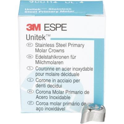 3M Unitek Stainless Steel Primary Molar Crown, Upper Left First Primary Molar, Size 4, 5/Box, 900114 thumbnail 16
