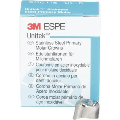 3M Unitek Stainless Steel Primary Molar Crown, Upper Left First Molar, Size 6, 5/Box, 900116 thumbnail 17
