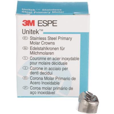 3M Unitek Stainless Steel Primary Molar Crown, Lower Left First Molar, Size 7 (1LL7), 5/Box, 900137 thumbnail 17