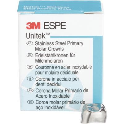 3M Unitek Stainless Steel Primary Molar Crown, Upper Right Second Primary Molar, Size 2 (2UR2), 5/Box, 900222 thumbnail 16