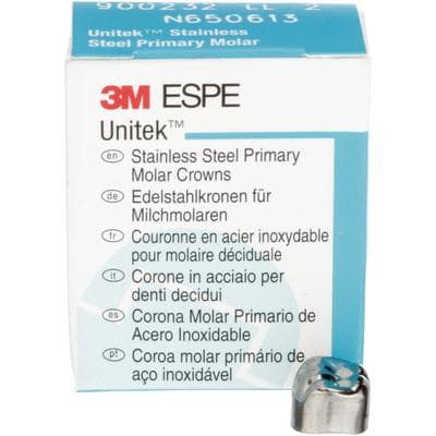 3M Unitek Stainless Steel Primary Molar Crown, Lower Left Second Primary Molar, Size 2 (2LL2), 5/Box, 900232 thumbnail 16
