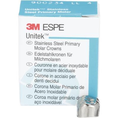 3M Unitek Stainless Steel Primary Molar Crown, Lower Left Second Primary Molar, Size 4 (LL4), 5/Box, 900234 thumbnail 16