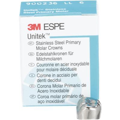 3M Unitek Stainless Steel Primary Molar Crown, Lower Left Second Primary Molar, Size 6 (2LL6), 5/Box, 900236 thumbnail 16