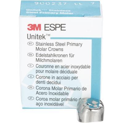 3M Unitek Stainless Steel Primary Molar Crown, Lower Left Second Primary Molar, Size 7 (LL7), 5/Box, 900237 thumbnail 16
