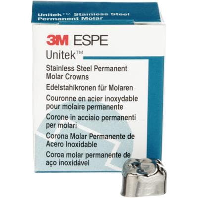 3M Unitek Stainless Steel Permanent Molar Crown, Upper Right First Permanent Molar, Size 2 (2UR), 5/Box, 900322 thumbnail 16
