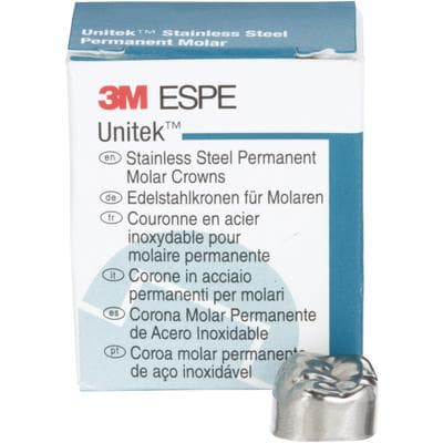 3M Unitek Stainless Steel Permanent Molar Crown, Lower Right First Permanent Molar, Size 5LR, 5/Box, 900345 thumbnail 17