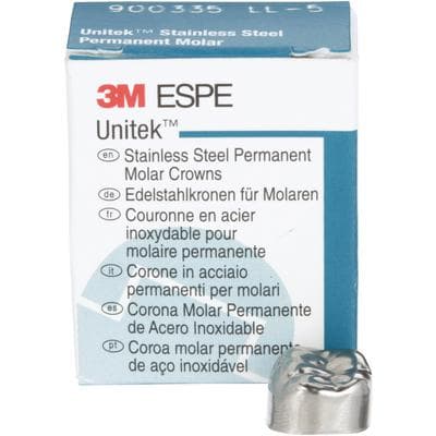 3M Unitek Permanent Stainless Steel Crown, Lower Left First Permanent Molar, Size 5 (1LL5), 5/Box, 900335 thumbnail 17