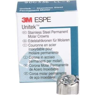 3M Unitek Permanent Stainless Steel Crowns, First Permanent Molar, Lower Left, Size 6 (1LL6), 5/Box, 900336 thumbnail 17