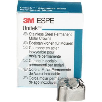 3M Unitek Stainless Steel Permanent Molar Crown, Upper Right First Permanent Molar, Size 7, 5/Box, 900327 thumbnail 16