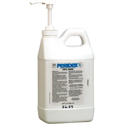 Peridex Chlorhexidine Gluconate 0.12% Oral Rinse, Mint, 64 oz Bottle with Pump, 1/Pk, 12133 thumbnail 11