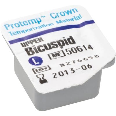 Protemp Crown Temporization Material, Adult Refill, Upper Large Bicuspid, Universal Shade, 5/Pk, 50614 thumbnail 21