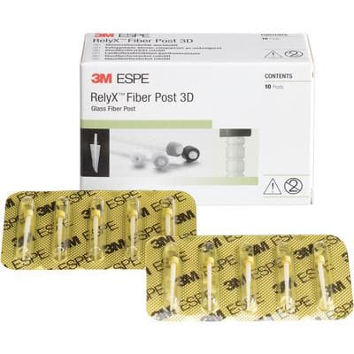 3M RelyX Fiber Post 3D Glass Fiber Post, Size 1 (1.3mm), Yellow, Refill, 10/Bx, 56949 thumbnail 17