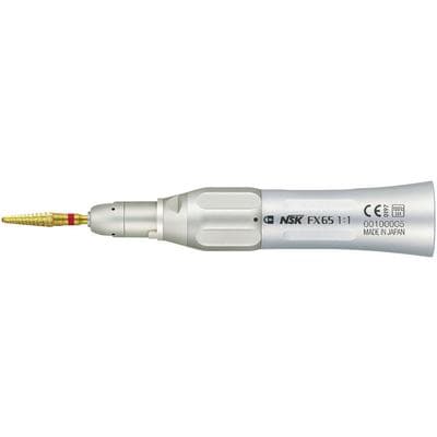 NSK FX Series FX65 Low Speed Air Straight Handpiece Attachment, 1:1 Direct Drive, Non-Optic, 40,000 rpm, Each thumbnail 4