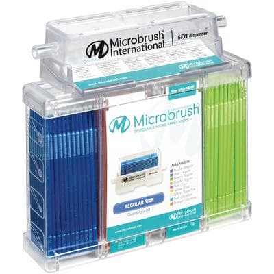 Microbrush Plus Micro-Applicator Dispenser Kit, Regular 2.0 mm, Assorted Colors, 400/Pk, PR400-KIT thumbnail 16