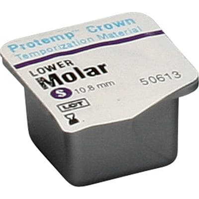 Protemp Crown Temporization Material, Adult Refill, Lower Small Molar, Universal Shade, 5/Pk, 50613 thumbnail 22