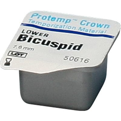 Protemp Crown Temporization Material, Adult Refill, Lower Bicuspid, Universal Shade, 5/Pk, 50616 thumbnail 20
