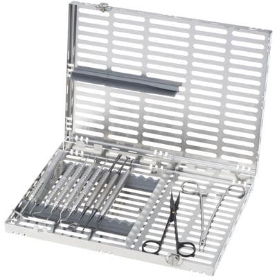 Hu-Friedy Black Line Basic Perio Kit, Surgical, 14-Piece with IMS Infinity Series Cassette, IMNBASPERX thumbnail 4
