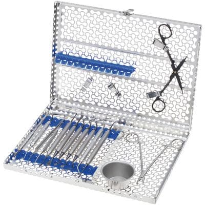 Hu-Friedy Black Line Bone Grafting Kit, 15-Piece Surgical Instrument Kit with 12-Piece IMS Signature Series Cassette, IMNBGKITX thumbnail 4